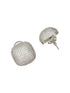 White Rhodium Zircon Square Studds Earring