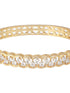 Gold Plated CZ Studded Minimal Bangle Bracelet