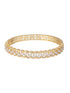 Gold Plated CZ Studded Minimal Bangle Bracelet