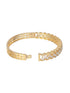 Gold Plated CZ Studded Minimal Bangle Bracelet