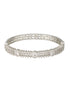 Silver Plated Zircon Studded Luxe Bangle Bracelet