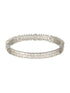 Silver Plated Zircon Studded Luxe Bangle Bracelet
