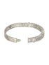 Silver Plated Zircon Studded Luxe Bangle Bracelet