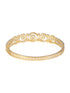 Gold Plated White Zircon Studded Minimal bangle Bracelet