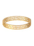 Gold Plated White Zircon Statement Bangle Bracelet