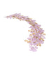 Gold Toned Purple Pearl Embedded Statement Hair Comb Pin