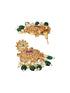 Gold Plated Pearl Mala Haram Floral Necklace Jewellery Set