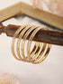 Set of 2 Gold Plated white AD Studded Handmade Designer Bangles