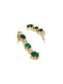 Gold Plated Green CZ Minimal Jewellery Set