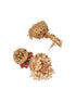22K Gold-Plated Stone-Studded & Beaded Temple Lakshmiji Coin Bridal Jewellery Set
