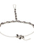 Silver Oxidised Stone Studded Foot Harnass Anklet Payel