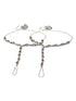 Silver Oxidised Stone Studded Foot Harnass Anklet Payel