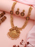 22K Gold-Plated Multi Stone-Studded Handcrafted Temple Luxury Jewellery Set
