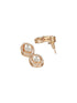 Gold Plated Kundan Polki Geometric Necklace Jewellery Set
