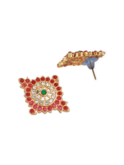 Gold Plated Lord Tirupati Balaji Symbol Chain Jewellery Set