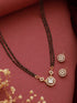 Gold Toned Solitaire AD Minimal Mangalsutra Jewellery Set