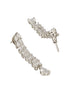 Silver Toned CZ Studded Long Tassel Delicate Bridal Jewellery Set