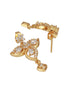 Gold Plated AD Studded Floral Pendant Minimal Jewellery Set