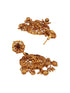 Antique Gold Toned Temple Lakshmiji Pendant Haram Jewellery Set