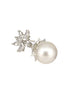 Silver Plated Zercon studded Minimal delicate Floral drop Earringa