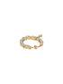 Gold Plated AD Studded Bridal Designer Press Nose Ring Nath
