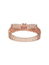 Rose Gold Toned Red AD Studded Designer Kada Bracelet