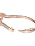 Rose Gold Plated Red AD Studded Minimal Designer Bangle Bracelet