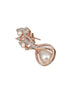 Rose Gold Plated Pearl Beaded Designer Luxe Earrings