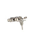 Silver Toned Crystal Studded Bird Shaped Minimal dailywear Earrings