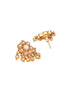Gold Plated Pearl Beaded Minimal Dailywear Necklace Jewellery Set