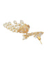 24K Gold Plated Kundan Studded Pearl Beaded Dropdown Minimal Lightweight Earring