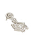 Silver Plated Zircon Studded Quirky Luxe Dropdown Earrings