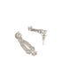 Silver Toned Zircon Studded Leaf Shaped Delicate Designer Necklace jewellerySet