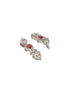 Silver Plated Ruby Red AD Studded Elegant Floral Designer Delicate Choker Jewellery Set