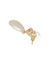 Gold Plated Tear Drop Pearl Studded Luxe Minimal Drop Earrings