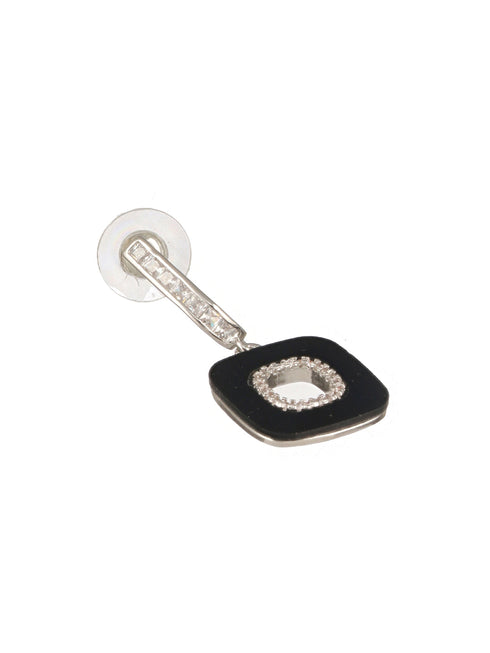 Anti-Tarnish Silver Plated Square Minimal Hoop Earrings