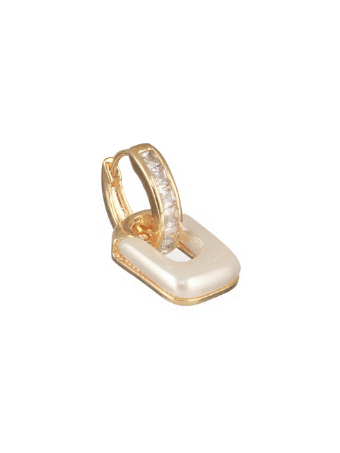 Anti-Tarnish Gold Plated Geometric Hoop Minimal Earrings