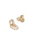 Anti-Tarnish Gold Plated Geometric Hoop Minimal Earrings