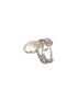 Anti-Tarnish Silver Plated Faux Pearl Studded Heart Shaped Small Minimal Hoop Earrings