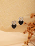 Anti-Tarnish Silver Plated Heart shaped Studds Minimal Earrings