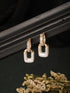 Anti-Tarnish Gold Plated Geometric Hoop Minimal Earrings