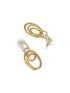 Anti-Tarnish Dual Plated Interlocking Hoop Chain Necklace Jewellery Set