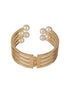 Anti-Tarnish Gold Plated Pearl Cuff Kada Bracelet