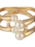 Anti-Tarnish Gold Plated Big Pearl Studded Cuff Kada Bracelet