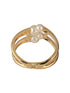 Anti-Tarnish Gold Plated Big Pearl Studded Cuff Kada Bracelet