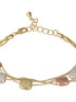 Anti-tarnish 18k Gold Plated Chunky Charm Stack Link Chain Bracelet