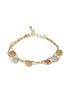 Anti-tarnish 18k Gold Plated Chunky Charm Stack Link Chain Bracelet