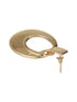 Anti-Tarnish Gold Toned Bold Statement Elliptical Earrings