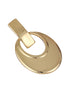 Anti-Tarnish Gold Toned Bold Statement Elliptical Earrings
