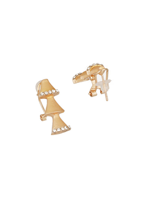 Anti-Tarnish 18k Gold Plated AD Studded Statement Link Combo Jewellery Set
